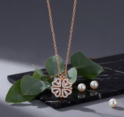 Collar Trébol Oro Rosado