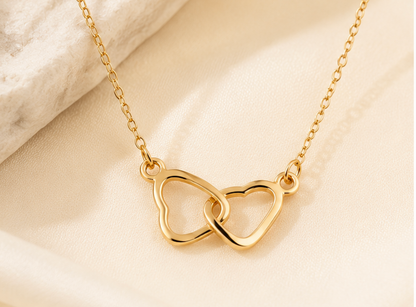 Collar Corazón Doble