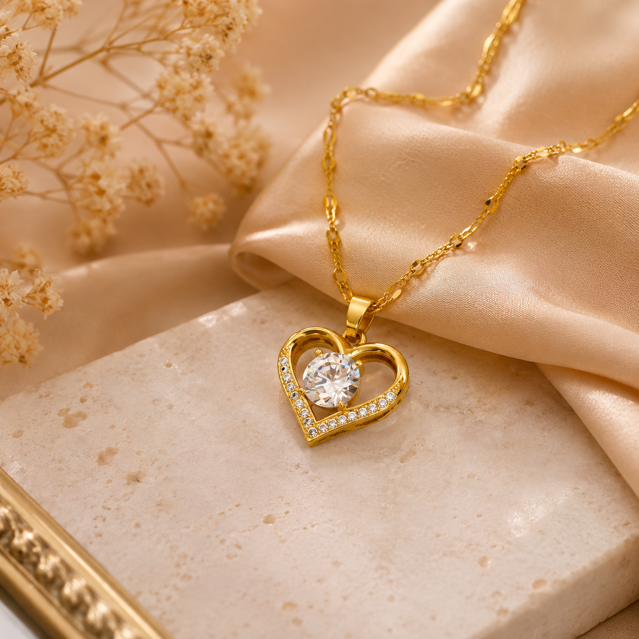 Collar Corazón  Diamante