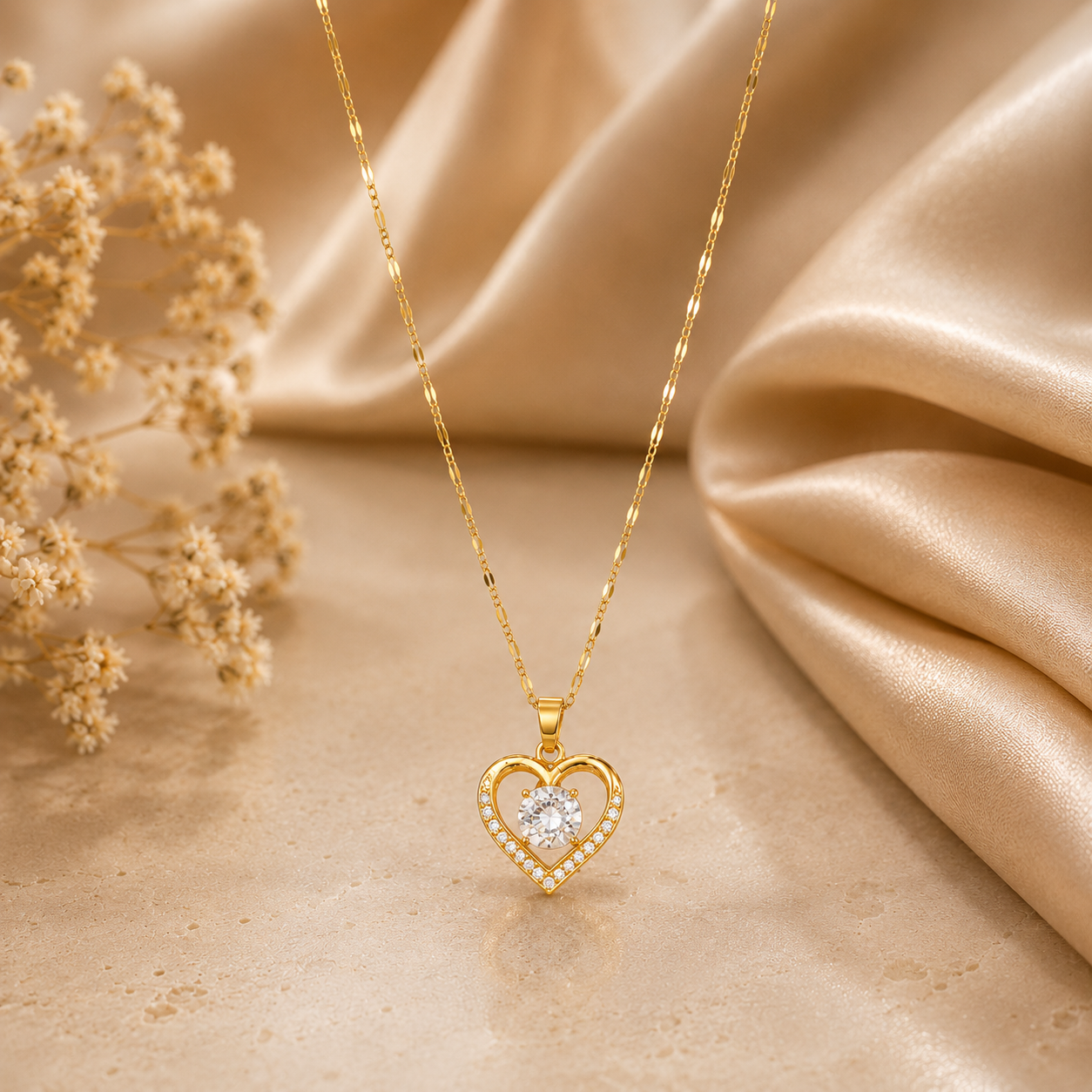 Collar Corazón  Diamante