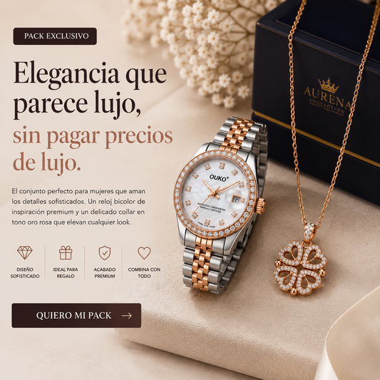 Pack Exclusivo Reloj Y Collar